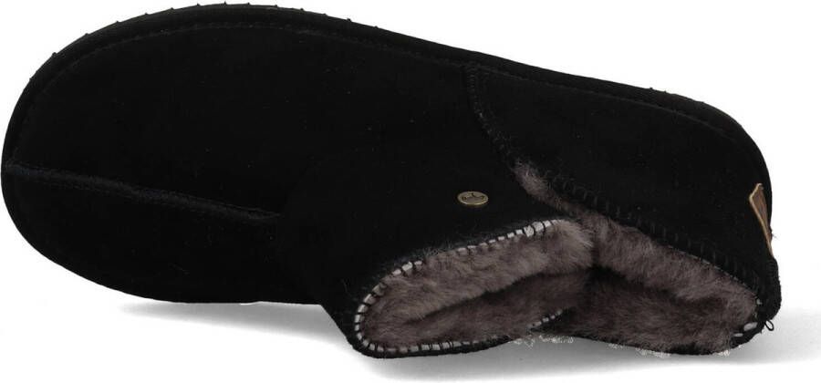 Warmbat Willow Suede Dames Sloffen Zwart