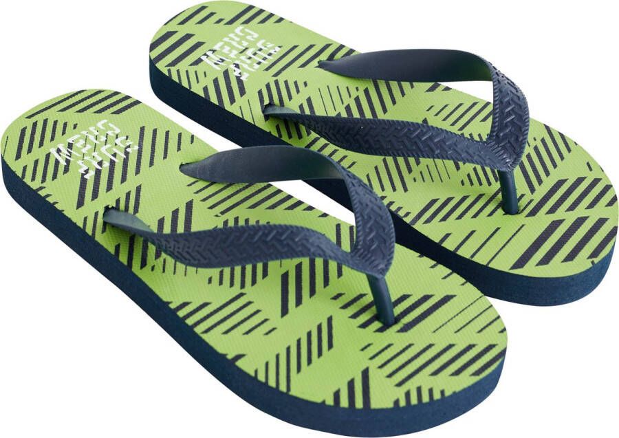 WE Fashion teenslippers groen Jongens Rubber 34 35 - Foto 3