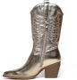 Weloveshoes Cyber Monday Deal Dames Cowboylaarzen met Hak Imitatieleer Goud - Thumbnail 3