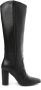 Weloveshoes Smile Favorites Dames Laarzen met Hak Zwart Imitatieleer - Thumbnail 4