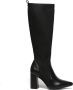 Weloveshoes Black Friday Deal Dames Laarzen met Hak Imitatieleer Zwart - Thumbnail 3