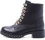 Weloveshoes SmileFavorites Biker boots met Hak Zwart Imitatieleer - Thumbnail 3