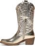 Weloveshoes Smile Favorites Dames Cowboylaarzen met Hak Goud Imitatieleer - Thumbnail 2