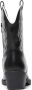Weloveshoes Black Friday Deal Dames Cowboylaarzen met Hak Kort Imitatieleer Zwart - Thumbnail 3
