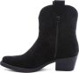 Weloveshoes Cyber Monday Deal Dames Cowboylaarzen met Hak Kort Suedine Zwart - Thumbnail 2