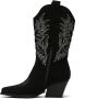 Weloveshoes Cyber Monday Deal Dames Cowboylaarzen met Hak Suedine Zwart - Thumbnail 2