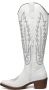 Weloveshoes Black Friday Deal Dames Cowboylaarzen met Hak Imitatieleer Wit - Thumbnail 2
