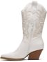 Weloveshoes Cyber Monday Deal Dames Cowboylaarzen met Hak Imitatieleer Wit - Thumbnail 2