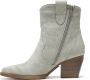 Weloveshoes Black Friday Deal Dames Cowboylaarzen met Hak Kort Suedine Groen - Thumbnail 3