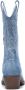 Goedkopeschoenen.com Smile Favorites Dames Cowboylaarzen met Hak Blauw Suedine - Thumbnail 2