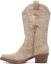 Weloveshoes Cyber Monday Deal Dames Cowboylaarzen met Hak Suedine Khaki - Thumbnail 2