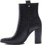 Weloveshoes Cyber Monday Deal Dames Enkellaarzen met Hak Imitatieleer Zwart - Thumbnail 3