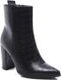 Weloveshoes Black Friday Deal Dames Enkellaarzen met Hak Imitatieleer Zwart - Thumbnail 2