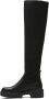 Weloveshoes Black Friday Deal Dames Laarzen Western Stof Zwart - Thumbnail 3