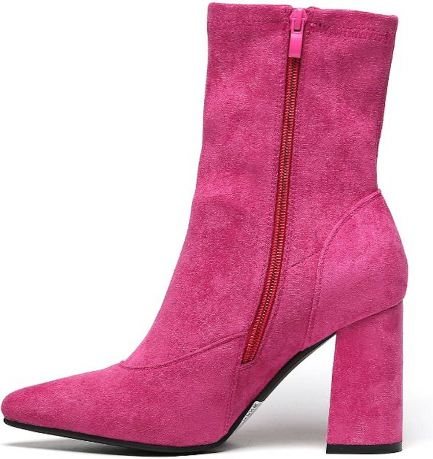 Weloveshoes SmileFavorites Enkellaarsjes Pumps Hakken met Hak Suedine Roze