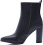 Weloveshoes Cyber Monday Deal Dames Enkellaarzen met Hak Imitatieleer Zwart - Thumbnail 2