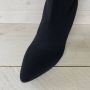 Weloveshoes Smile Favorites Dames Pumps Slingbacks met Hak Zwart Stof - Thumbnail 3