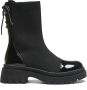 Goedkopeschoenen.com Smile Favorites Dames Sock boots Zwart Stof - Thumbnail 3