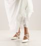 Werner Kern Bruidsschoenen Wit Satijn Felice Lederen Zool Ballroom Dansschoenen Hak Witte Pumps met Blokhak - Thumbnail 8