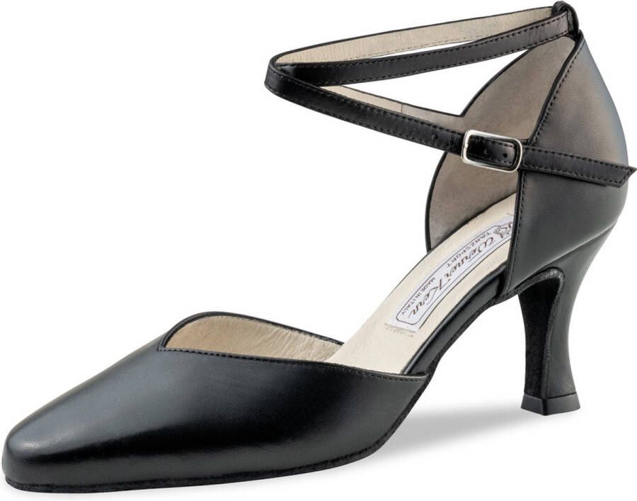 Werner Kern Dansschoenen Dames Ballroom Latin Dansschoenen Zwart Leer Stijldansen Tango Betty Hak - Foto 2