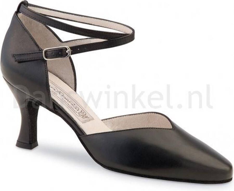 Werner Kern Dansschoenen Dames Ballroom Latin Dansschoenen Zwart Leer Stijldansen Tango Betty Hak - Foto 7