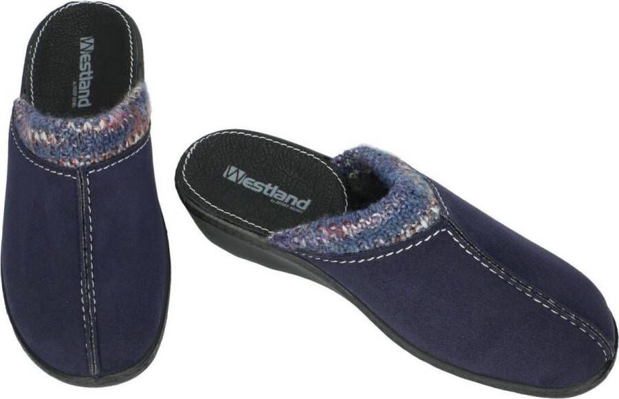 Westland -Dames blauw donker pantoffels