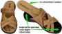 Westland -Dames bruin slippers & muiltjes - Thumbnail 2