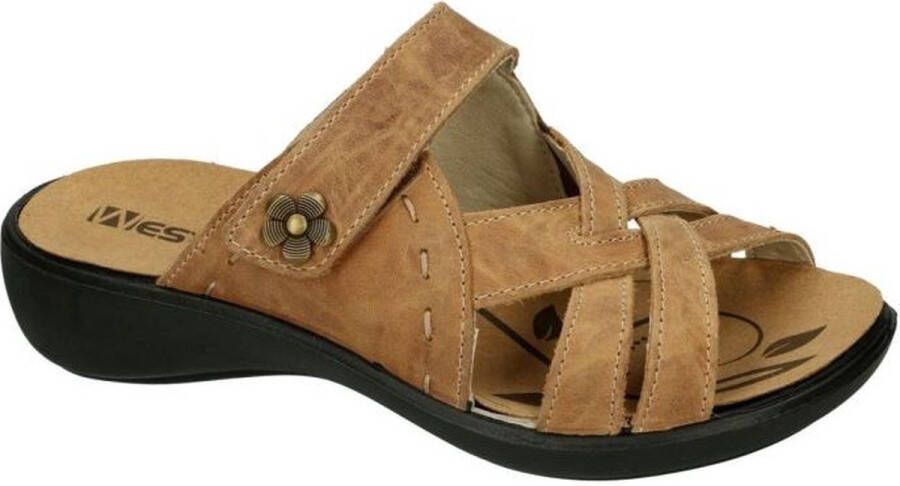 Westland -Dames bruin slippers & muiltjes - Foto 3