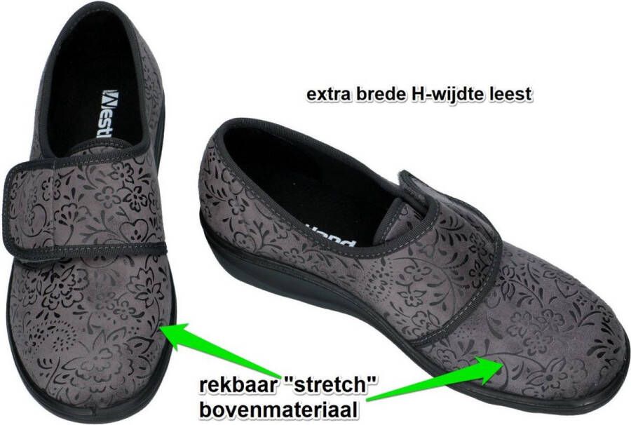 Westland -Dames grijs pantoffels