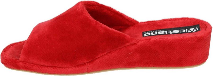 Westland -Dames rood slippers & muiltjes