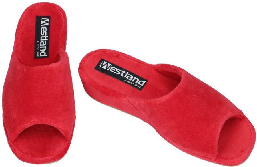 Westland -Dames rood slippers & muiltjes