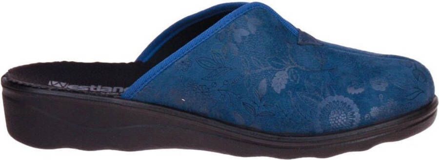 Westland -Dames turquoise pantoffels
