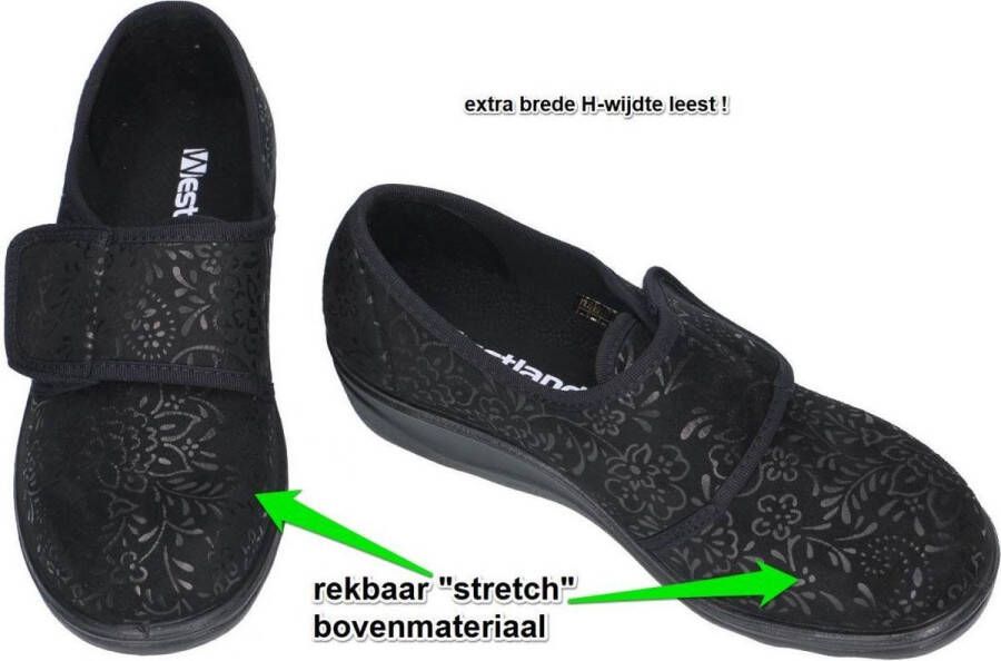 Westland by Romika Pantoffel Gesloten Dames Extra Comfortabel Extra Breedte Zwart - Foto 6