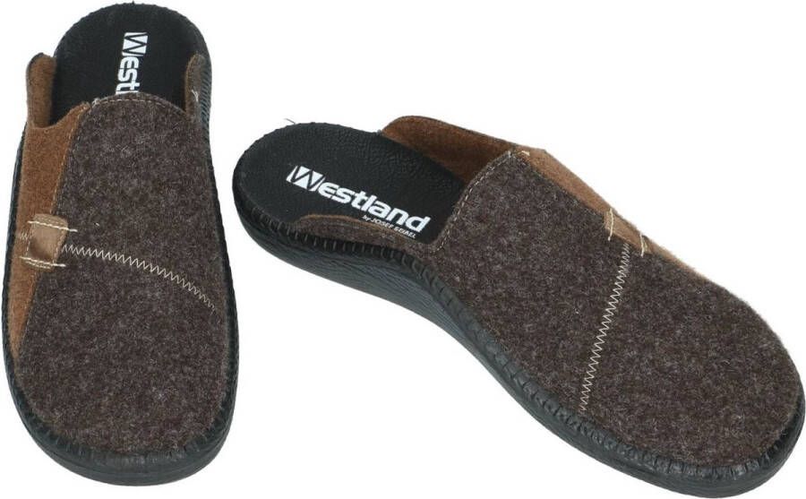 Westland -Heren bruin donker pantoffels & slippers