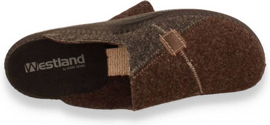 Westland -Heren bruin donker pantoffels & slippers