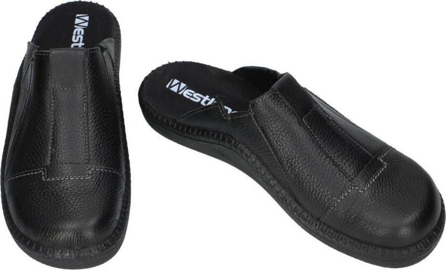 Westland -Heren zwart pantoffels & slippers