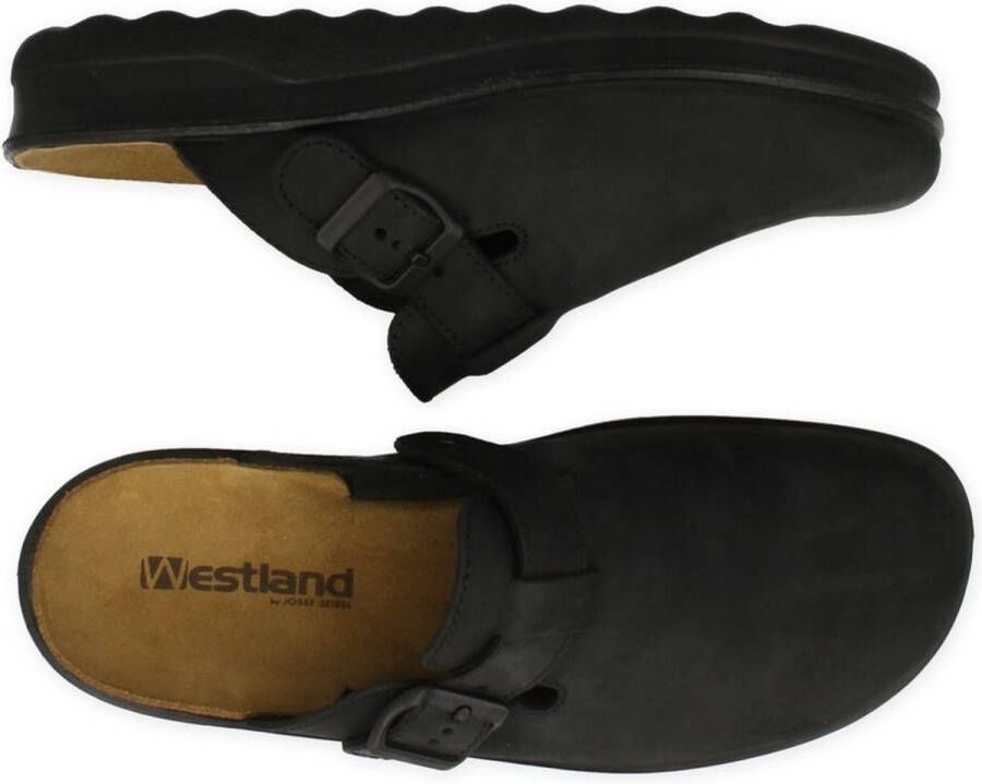 Westland -Heren zwart pantoffels & slippers