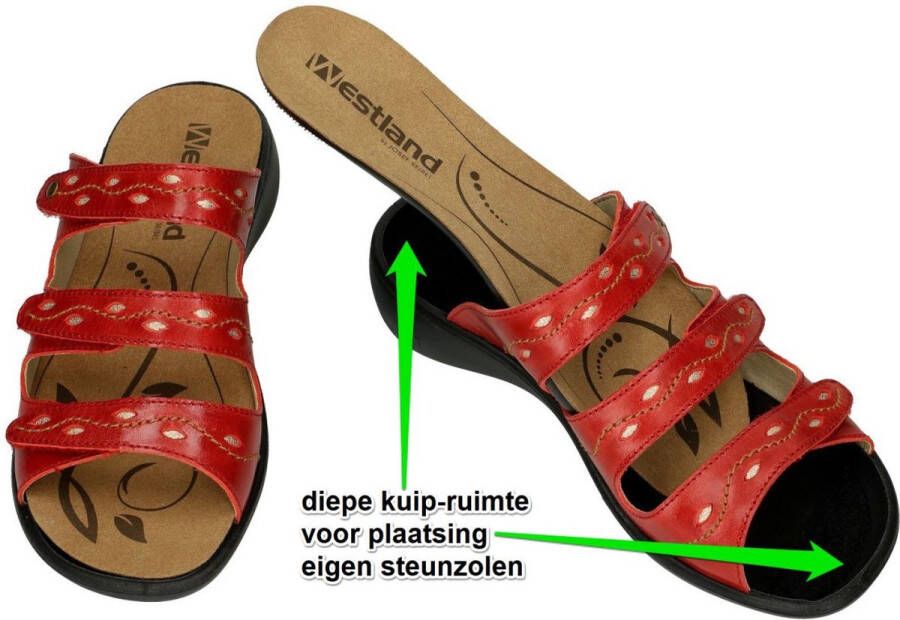 Westland IBIZA 66 Dames slippersMoederdag Rood
