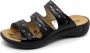 Westland IBIZA~66~~~~~~~~~~~~~~~~~~~~~~ Dames slippers Zwart - Thumbnail 8