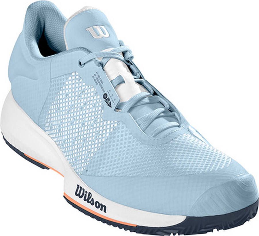 Wilson Kaos Swift Clay Dames Sportschoenen Tennis Smashcourt Light Blue Orange - Foto 4