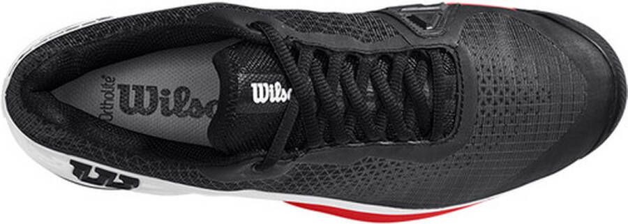 Wilson Rush Pro 4.0 Clay Heren Sportschoenen Tennis Smashcourt Black Red - Foto 4