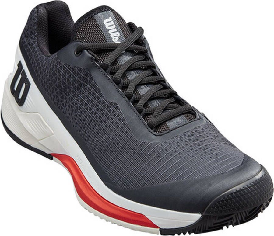 Wilson Rush Pro 4.0 Clay Heren Sportschoenen Tennis Smashcourt Black Red - Foto 5