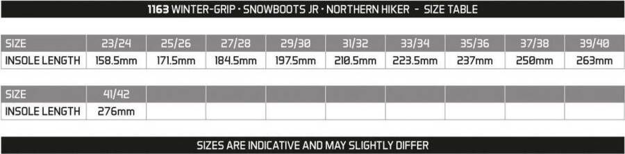 Winter-grip Snowboots Jr Northern Hiker Zwart Grijs