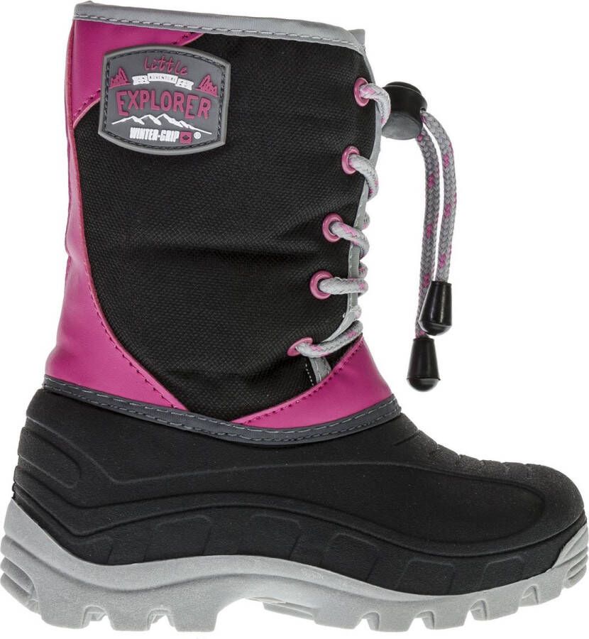 Winter-grip Snowboots Jr Northern Hiker Zwart Grijs Roze - Foto 3