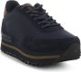 Woden Nora III Leather Plateau sneakers Blauw Dames - Thumbnail 4