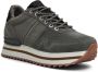 Woden Suede Plateau Sneaker met Hielstabilisator Gray Dames - Thumbnail 3