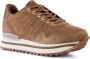 Woden Suede Plateau Sneaker met Visleer Brown Dames - Thumbnail 5