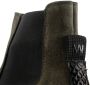 Woden Suède Instaplaars met Visleer Details Green Dames - Thumbnail 7