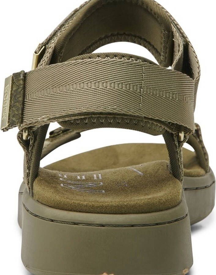 Woden Elegant Platte Sandalen met Natural Soft-technologie Green Dames - Foto 4