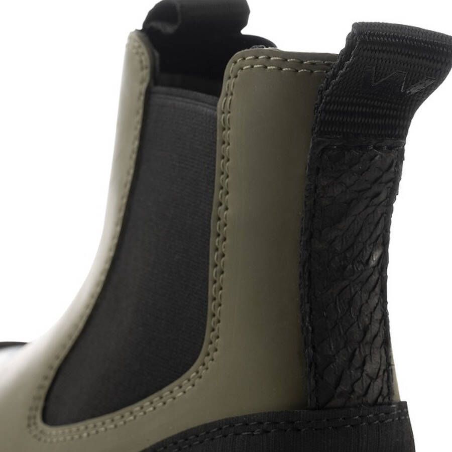 Woden Magda Track Waterproof Chelsea boots Enkellaarsjes Dames Groen